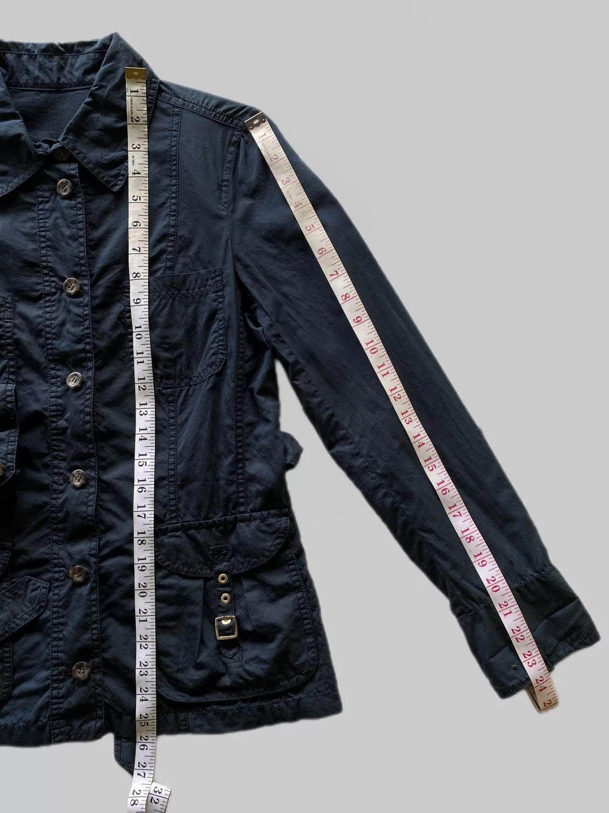 Max Mara Jackets Max Mara Vintage MaxMara “Weekend Line” Belted Light Jacket Blue