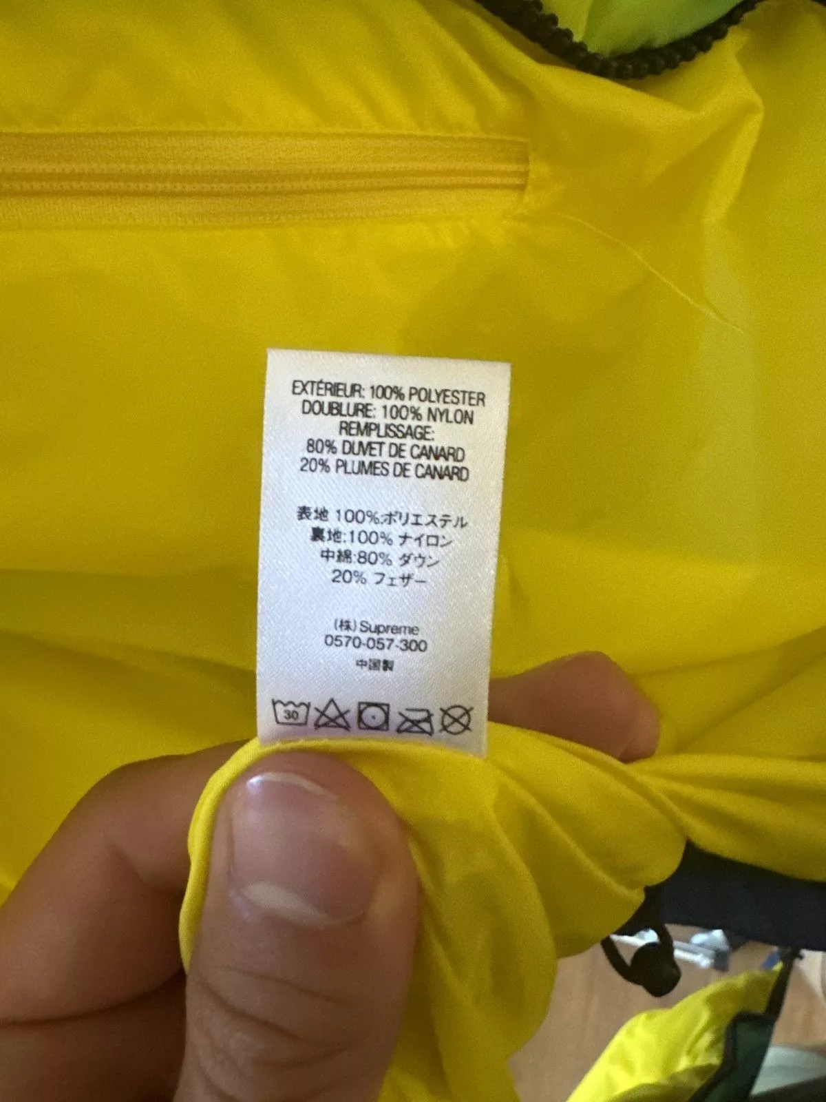 Supreme Heavy Coats Supreme Gradient Puffy Jacket Yellow