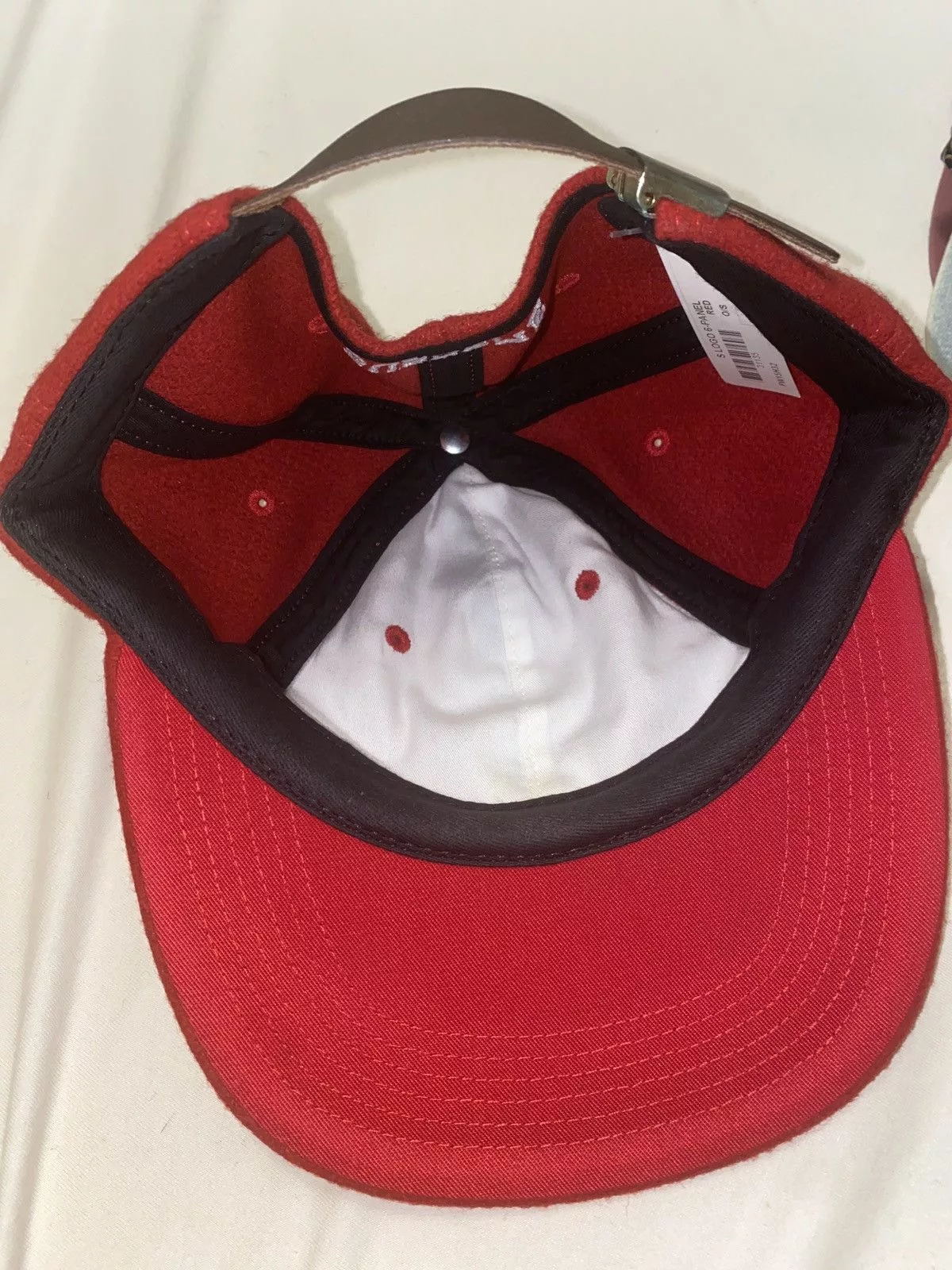 Supreme Hats Supreme S logo Wool Fall/Winter 2015 Red