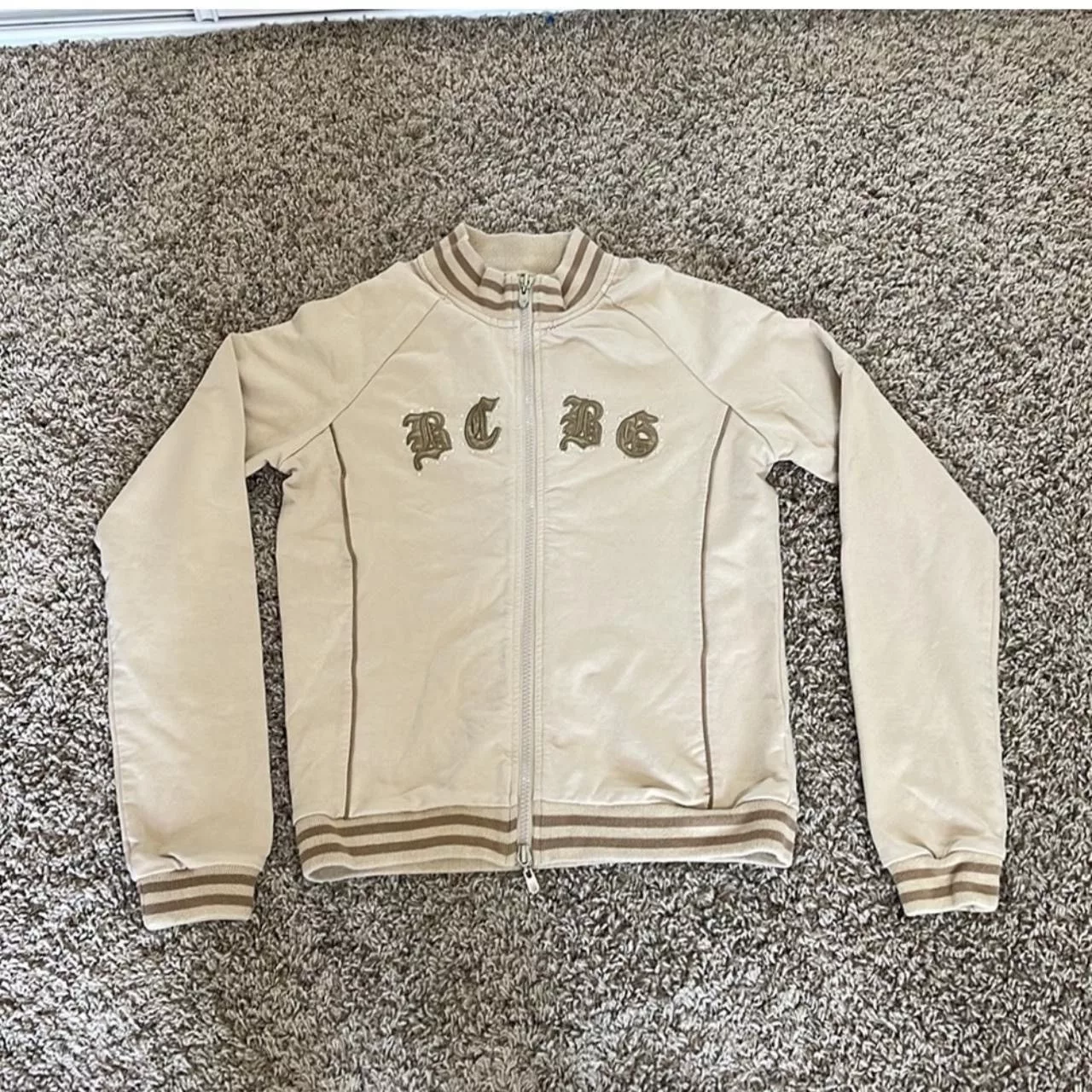 Bcbgmaxazria Sweatshirts Bcbgmaxazria × Vintage Y2K BCBG Zip-up Brown