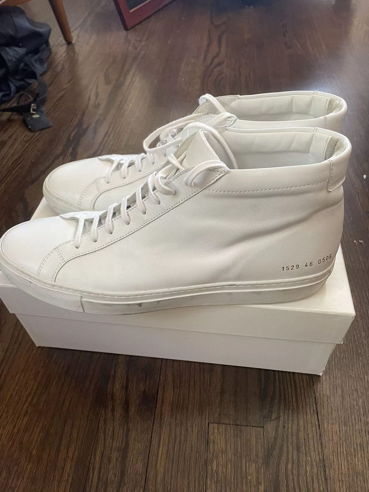 Common Projects Casual Leather Shoes Common Projects Achilles High White