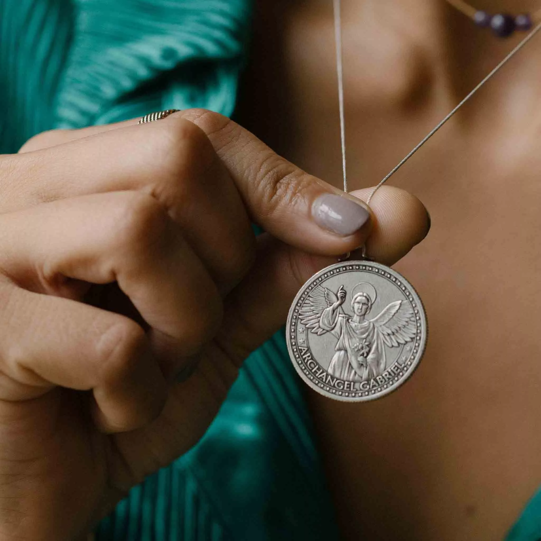 Mother Mary & Archangel Gabriel Guidance Chain Necklace