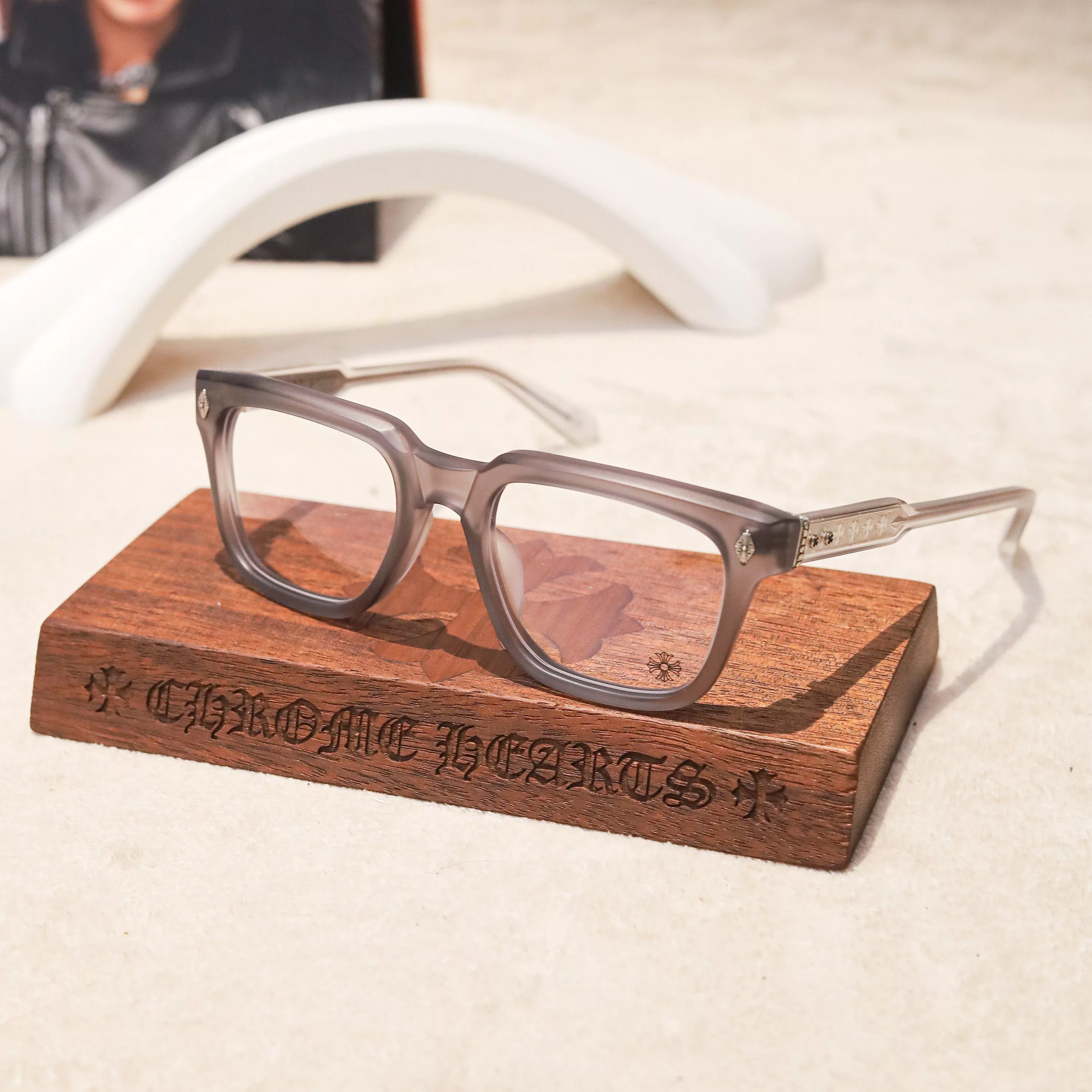 Chrome Hearts Glasses CHROME HEARTS AMBIDIXTROUS MATTE GRAPHITE Multi
