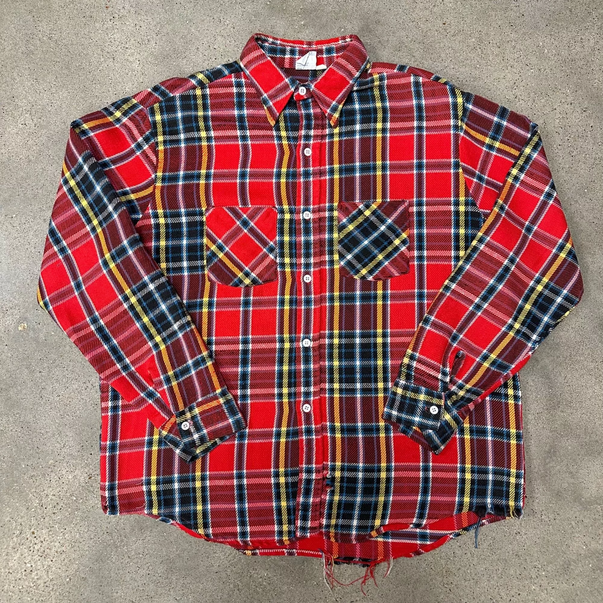 Big Mac Shirts Button Ups Big Mac × JCPenney × Vintage Vintage 60s Big Mac JC Penny Button Up Flannel Shirt Red