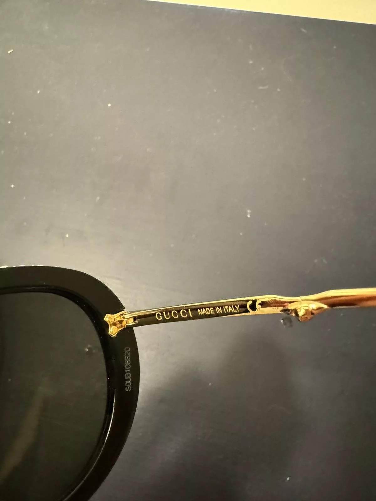 Gucci Sunglasses Gucci Crystal Aviators Black