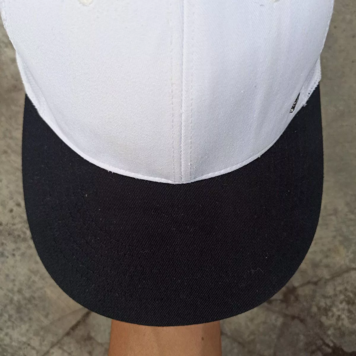 Unsound Rags Hats Unsound Rags SICK oversize trucker hat by mqum with gothic logo pin White Vintage