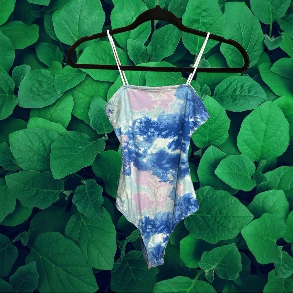 Other Bodysuits Other Small Cotton Candy Tie Dye Bodysuit Blue