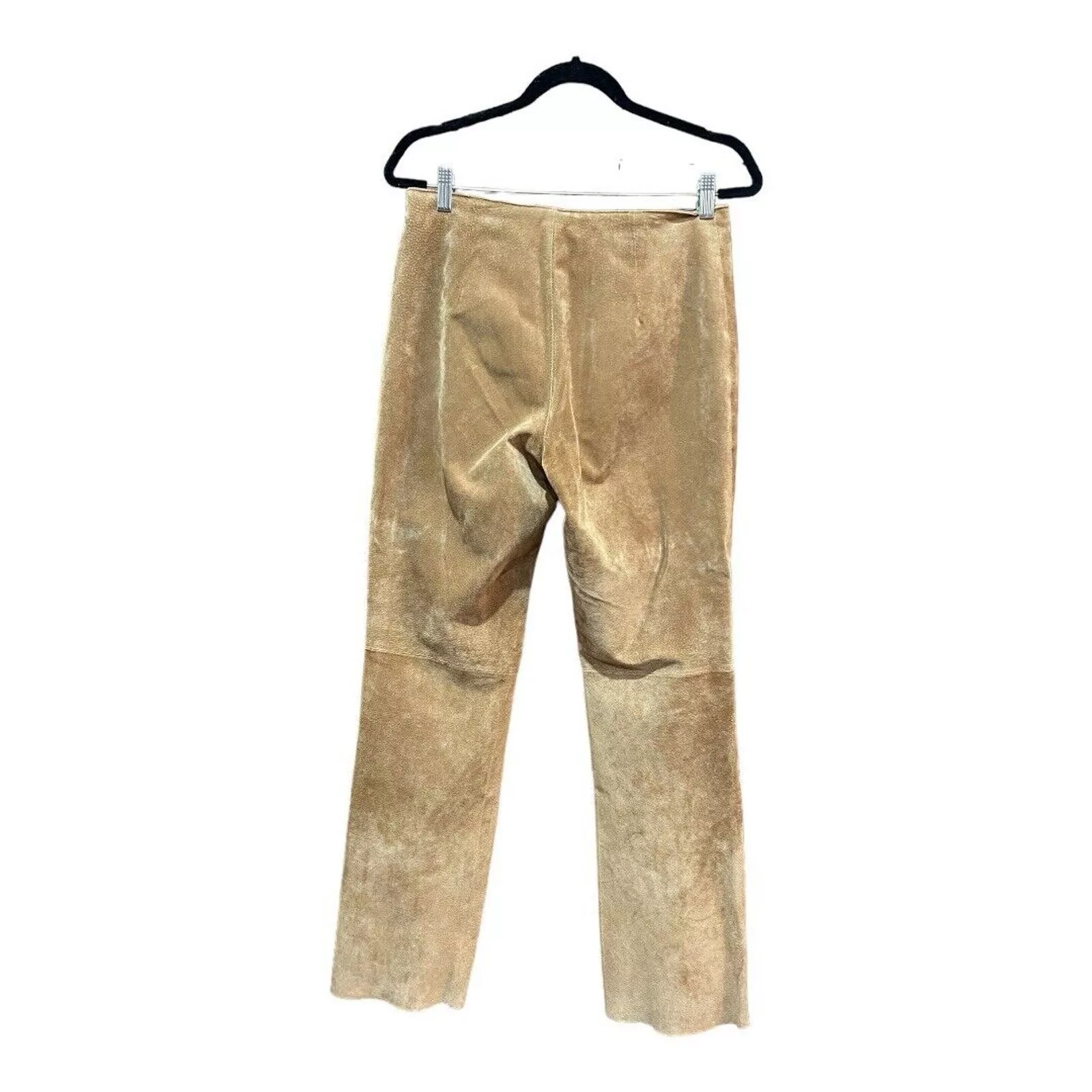 AMI Pants AMI A.M.I. Suede leather Pants Brown