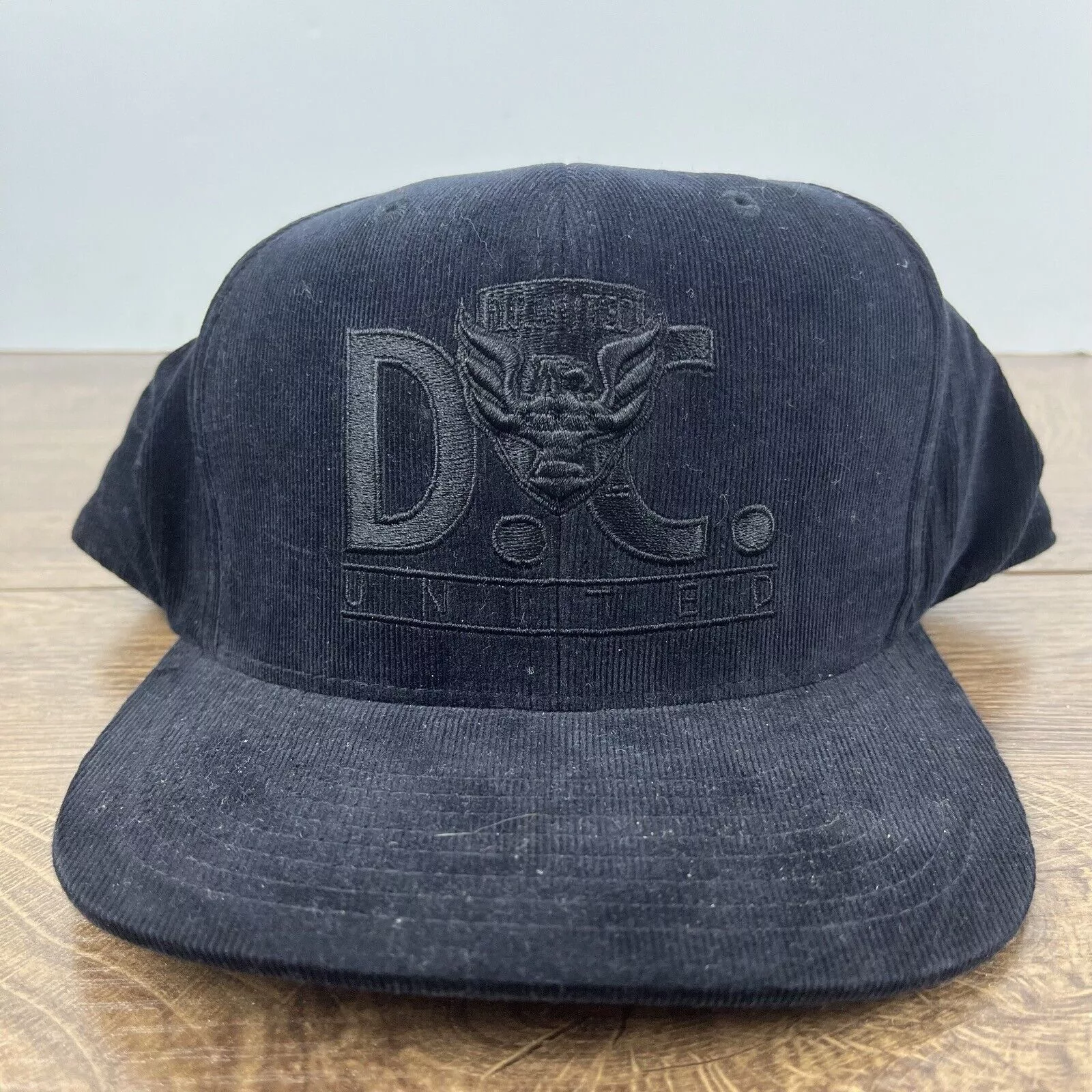 Mitchell & Ness Hats DC United Snapback Hat Mitchell & Ness Black Cap Adjustable