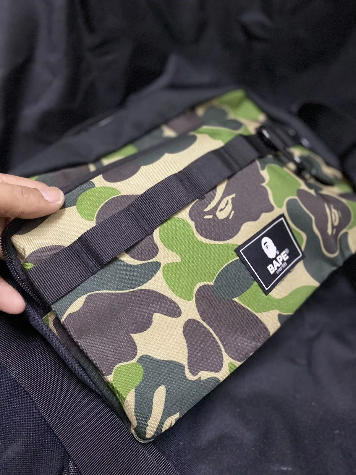 Bape Bags Luggage Bape Messenger Bag Black