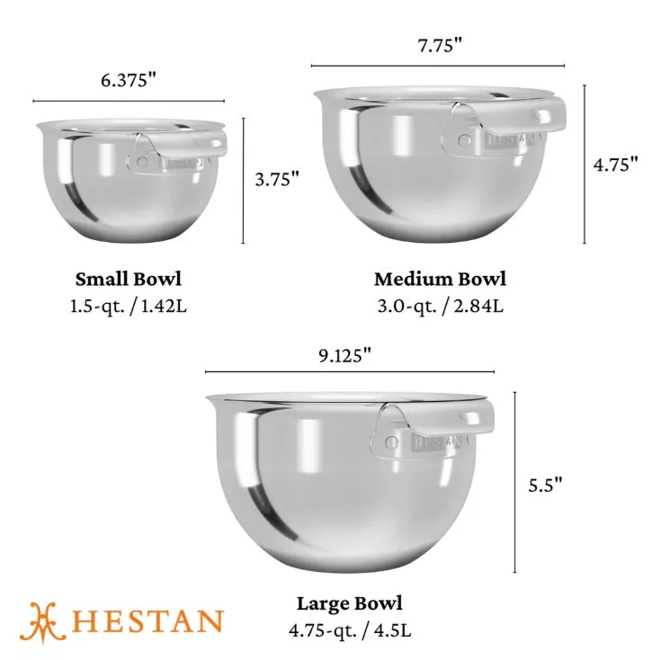 Provisions 3 pc SS Mixing Bowl Set