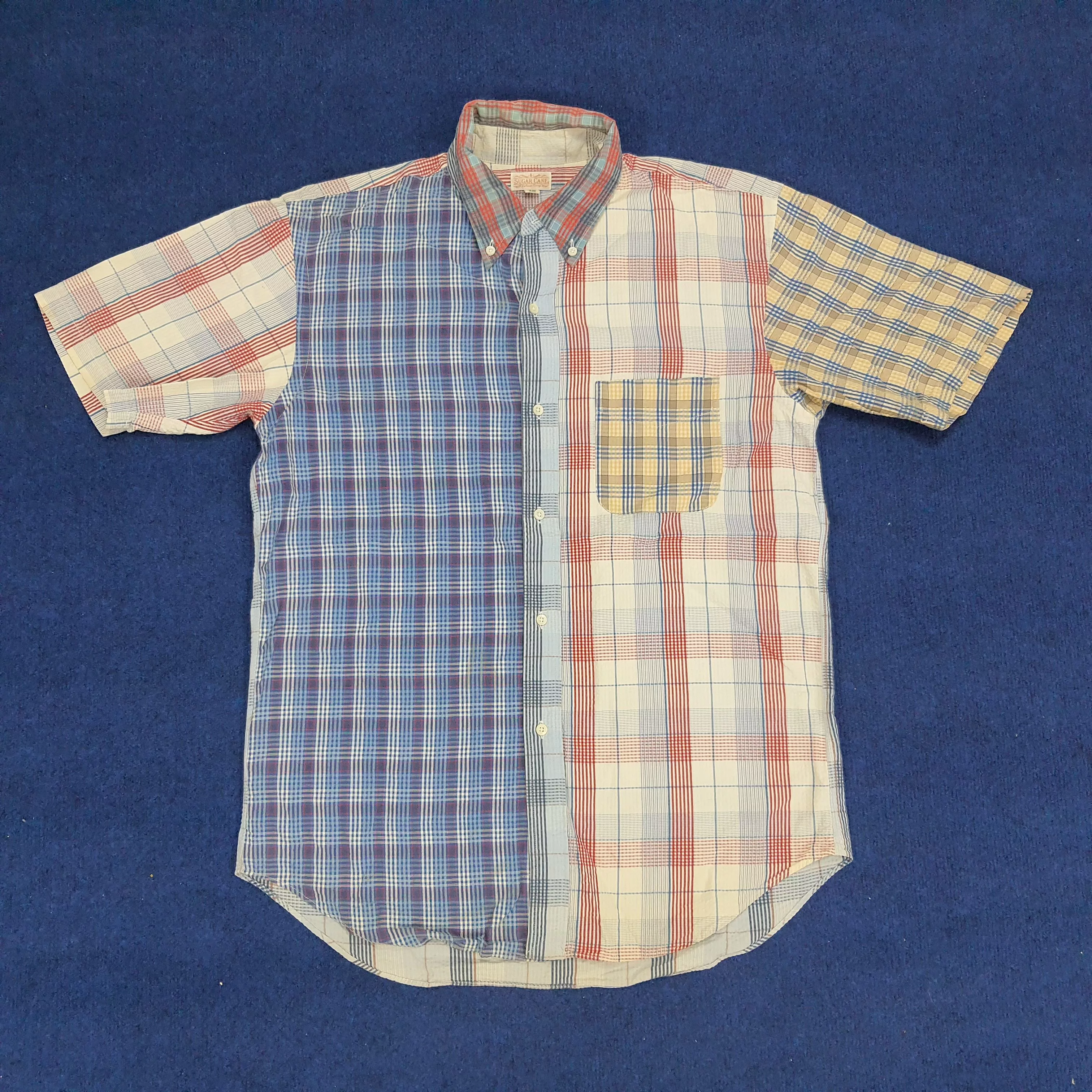 Sugar Cane Shirts Button Ups Sugar Cane × Vintage Vintage Sugar Cane Multi Pattern Shirt