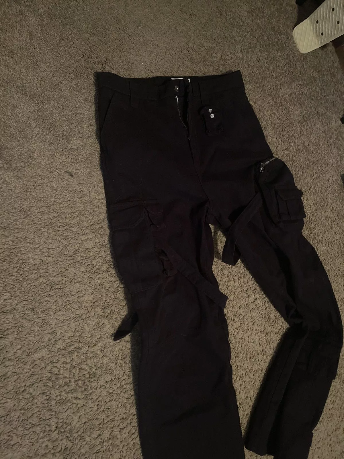 Designer Casual Pants Designer Cargo pant Black