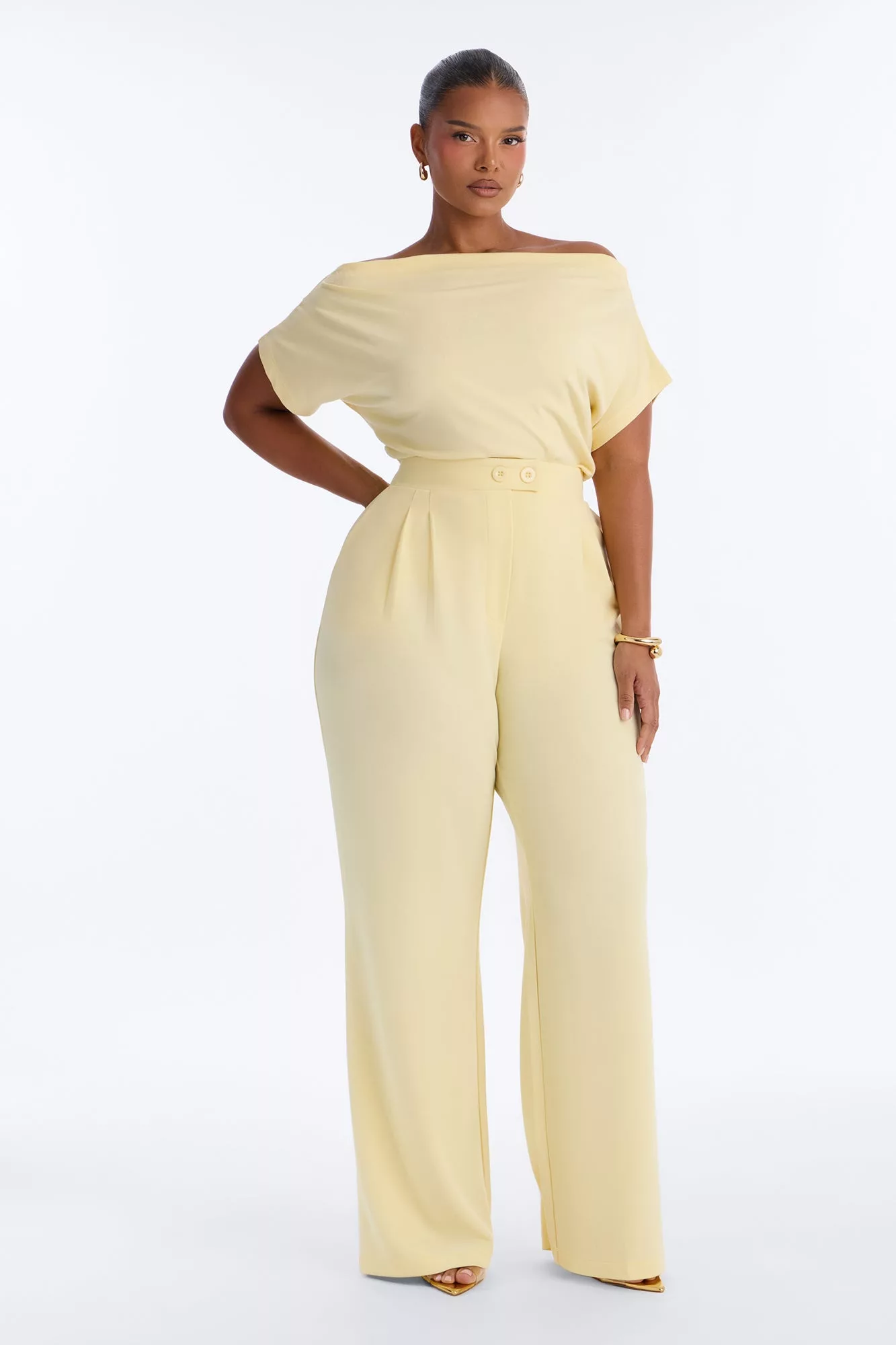 Feeling Focused Trouser - Butter Yellow