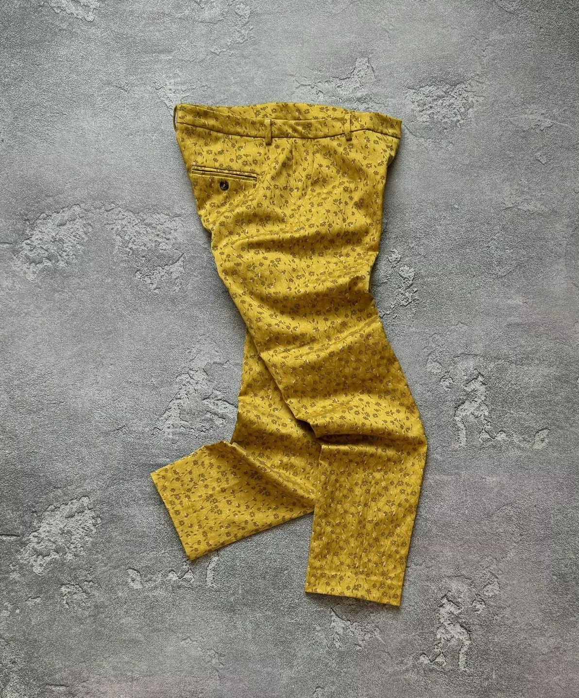 Max Mara Pants Max Mara × Weekend Max Mara Max Mara USA12GB14 Slim cigarette FITW113 pant trouser chino Yellow Luxury