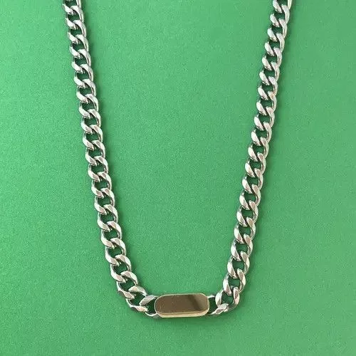Designer Jewelry Watches Designer × Jewelry Titanium Steel Link Chain Necklace for Men Women Silver Streetwear