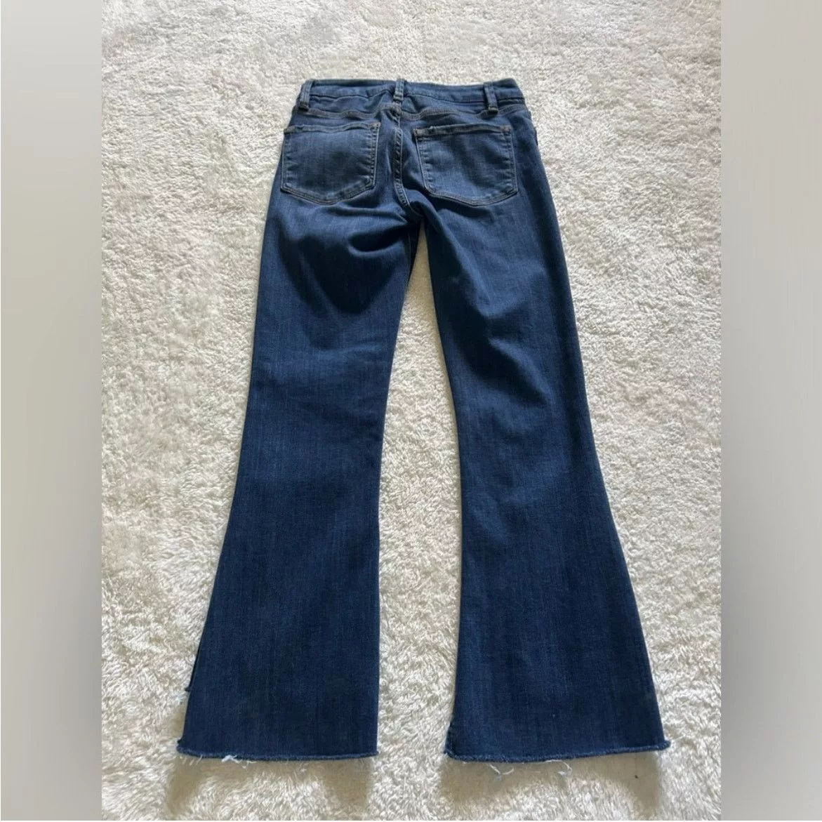 Frame Jeans FRAME Le Crop Mini Boot Dark Blue Jean Size 26