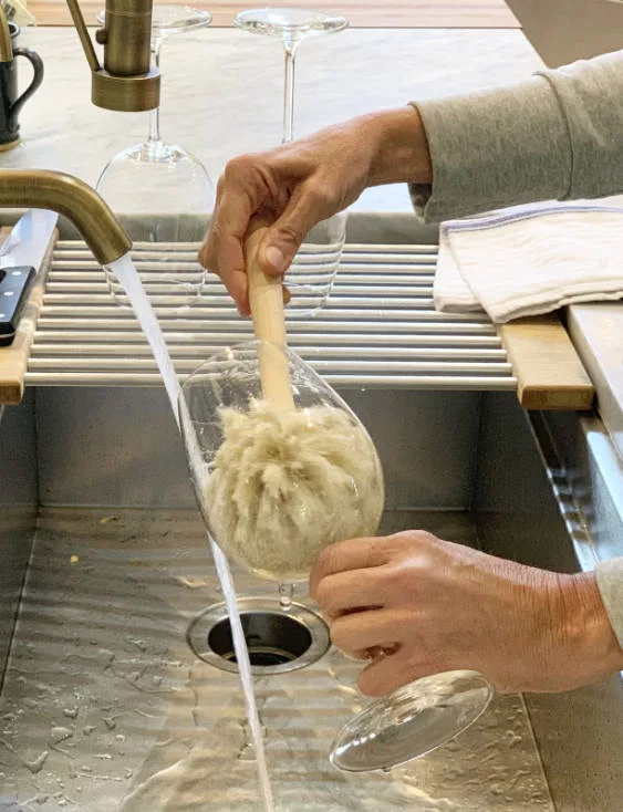 Natural Horsehair Dish Brush