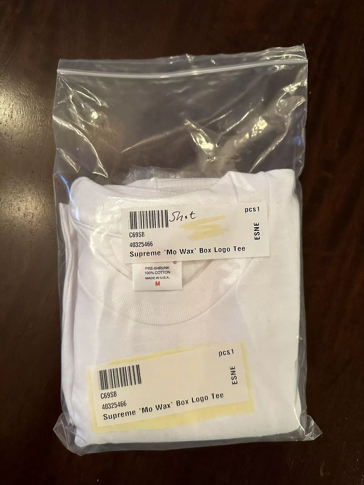 Supreme Short Sleeve T Shirts Supreme Mo’ Wax Box Logo Tee White