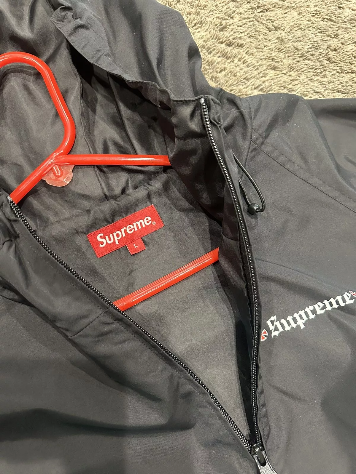 Supreme Light Jackets Supreme x Independent Anorak Black