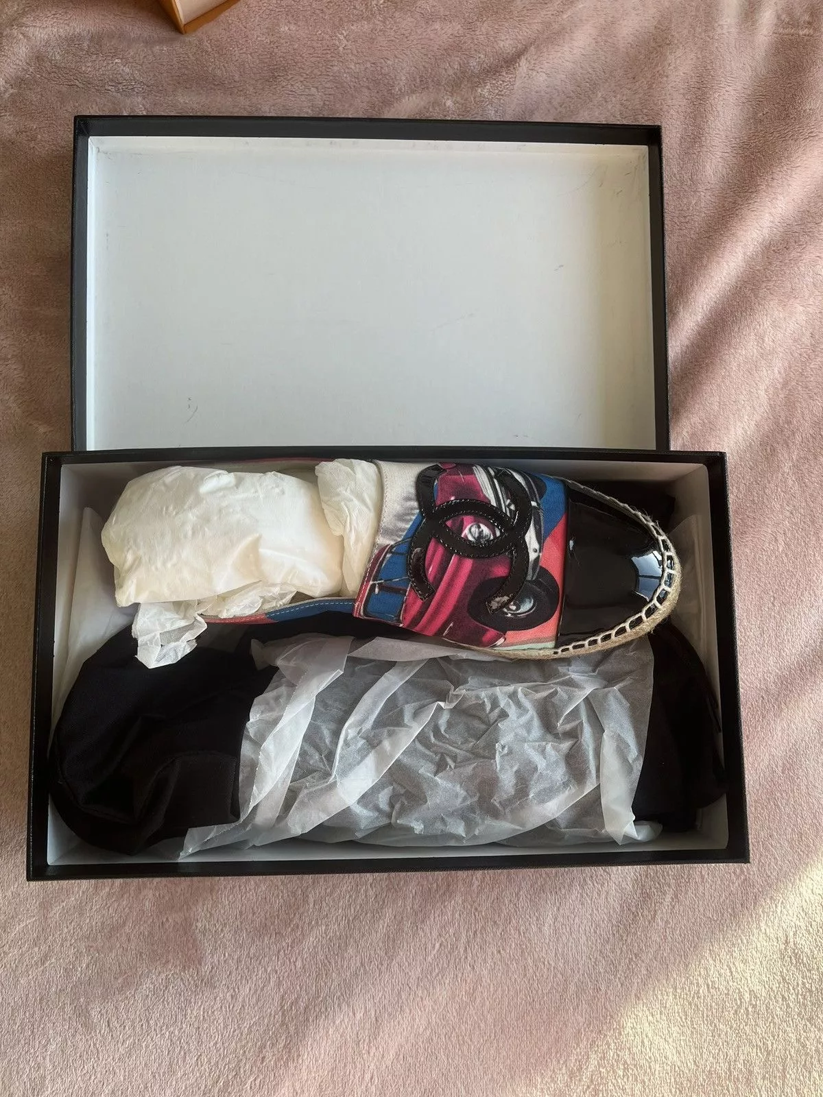 Chanel Slip Ons Chanel 4 of 4 Pink & Multi CC Espadrill