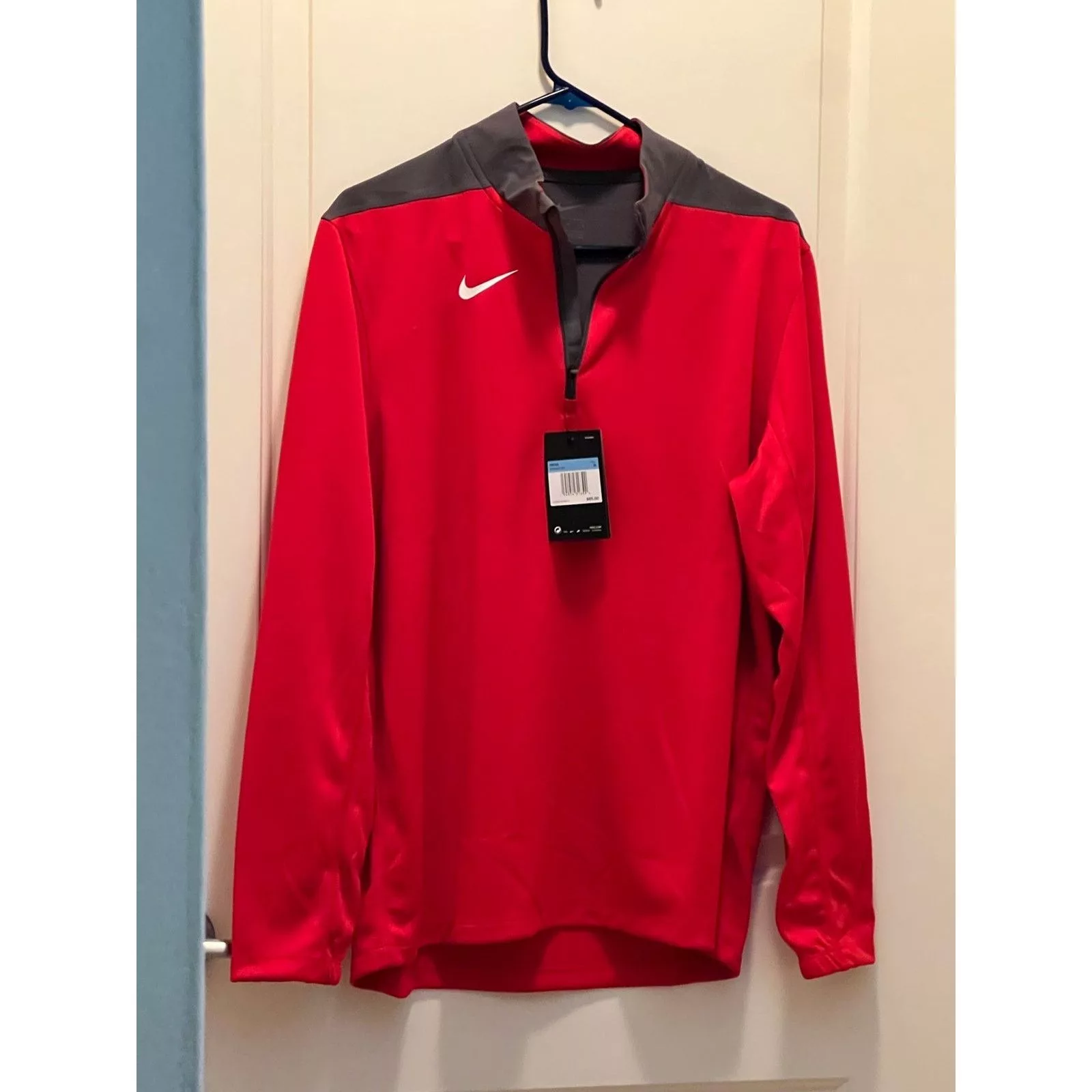 Nike Sweaters Knitwear Nike Quarter Zip Pull Over Micro-Fleece Men’s Size Medium Red