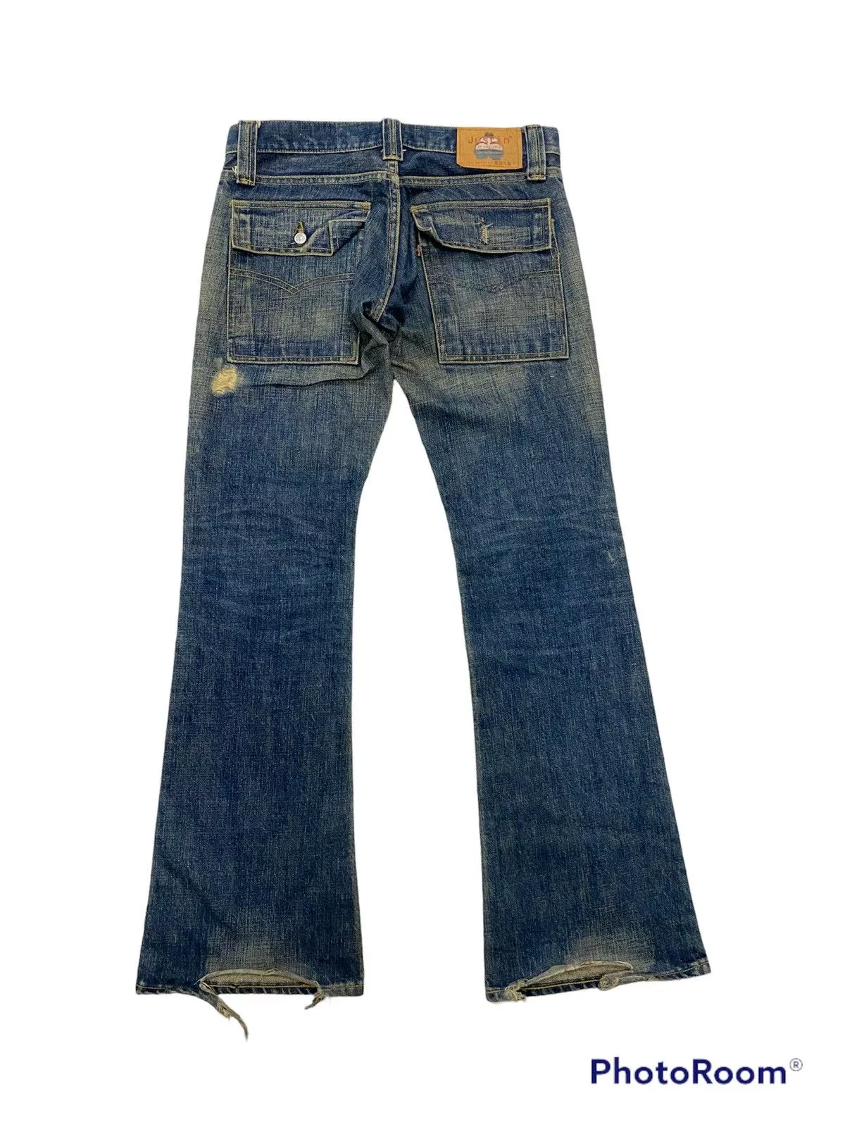 Justin Denim 🔥Flare Vintage Bushpants Justin Distressed Denim💥 Multi
