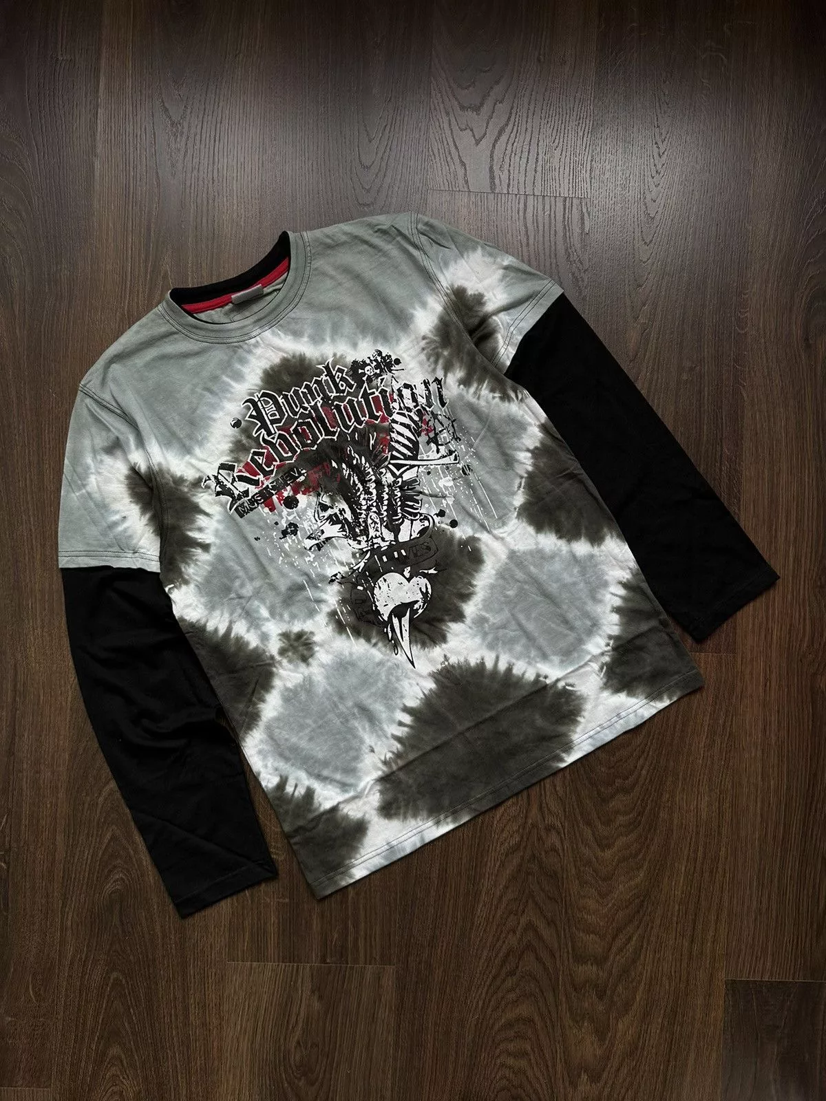 Affliction Long Sleeve T Shirts Affliction × Tapout × Vintage Vintage Retro Y2K Longsleeve Affliction Style M 90s Black