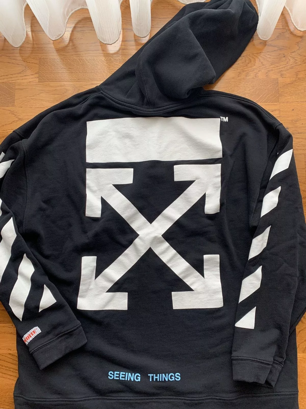 Off-White Sweatshirts Hoodies Off-White Seeing Things Hoodie Black