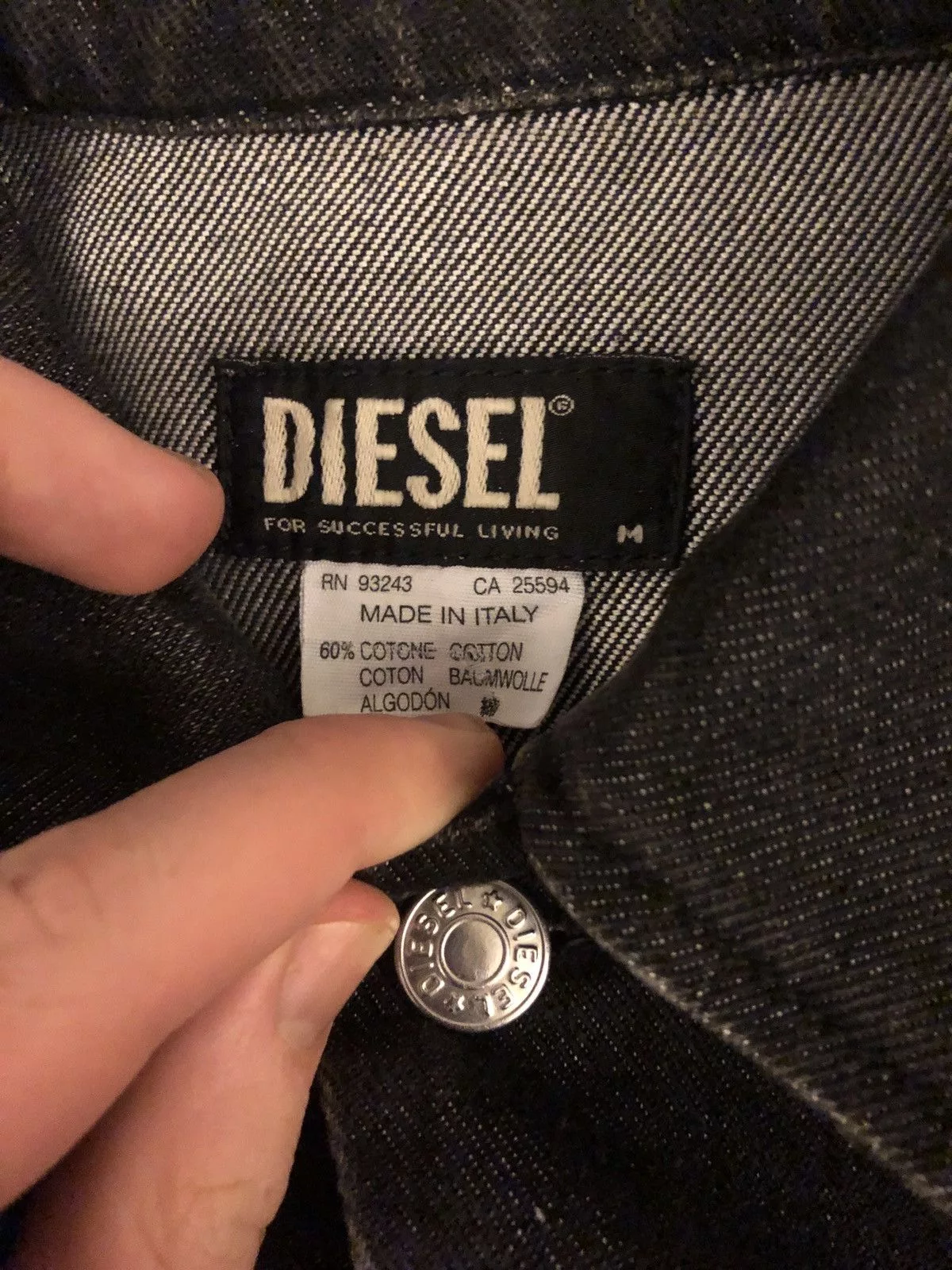 Diesel Denim Jackets Diesel black denim jacket