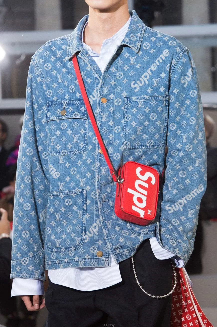 Louis Vuitton Denim Jackets Louis Vuitton × Supreme Supreme x Louis Vuitton Denim Chor Jacket Blue