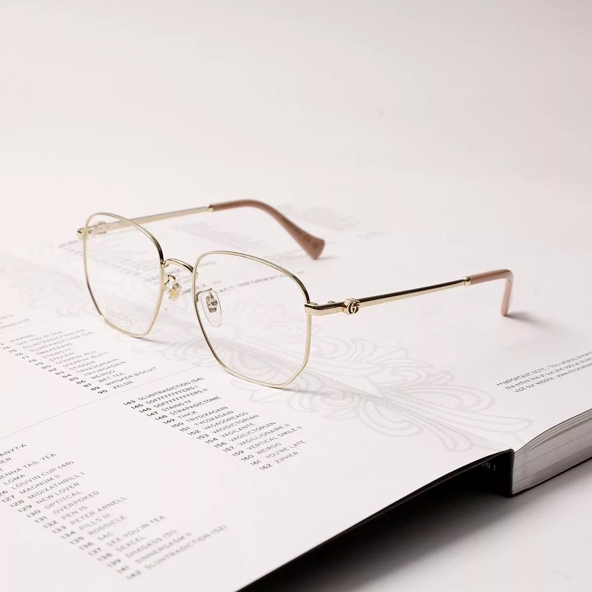 Gucci Glasses GUCCI GG1420OK GLASSES Gold