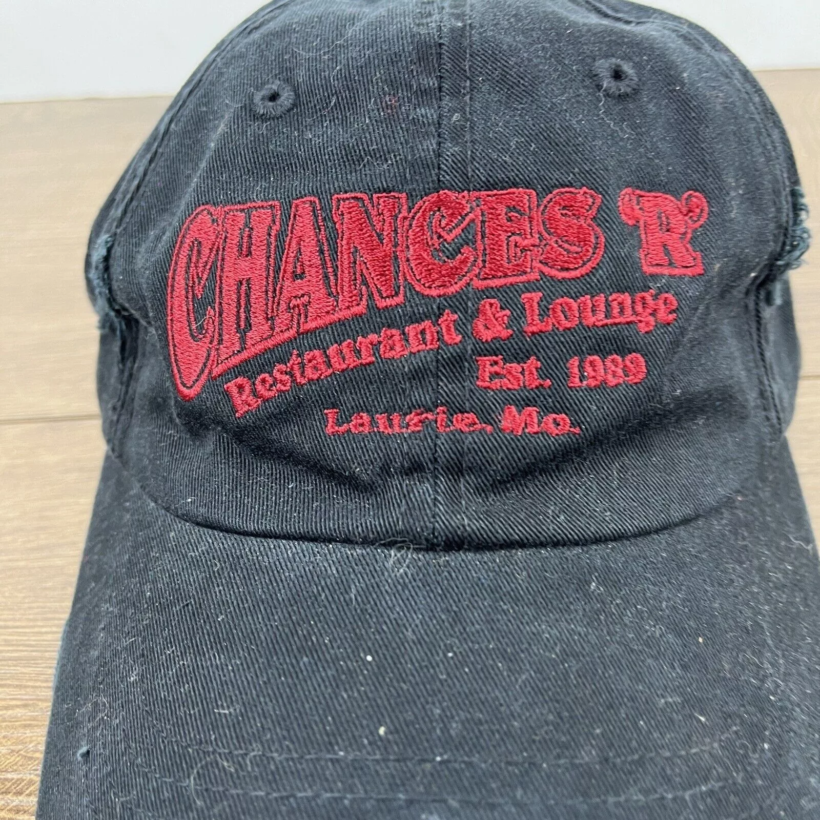 Other Hats Other Chances Restaurant Lounge Hat R Laurie MO Hat Adjustable Adu Black