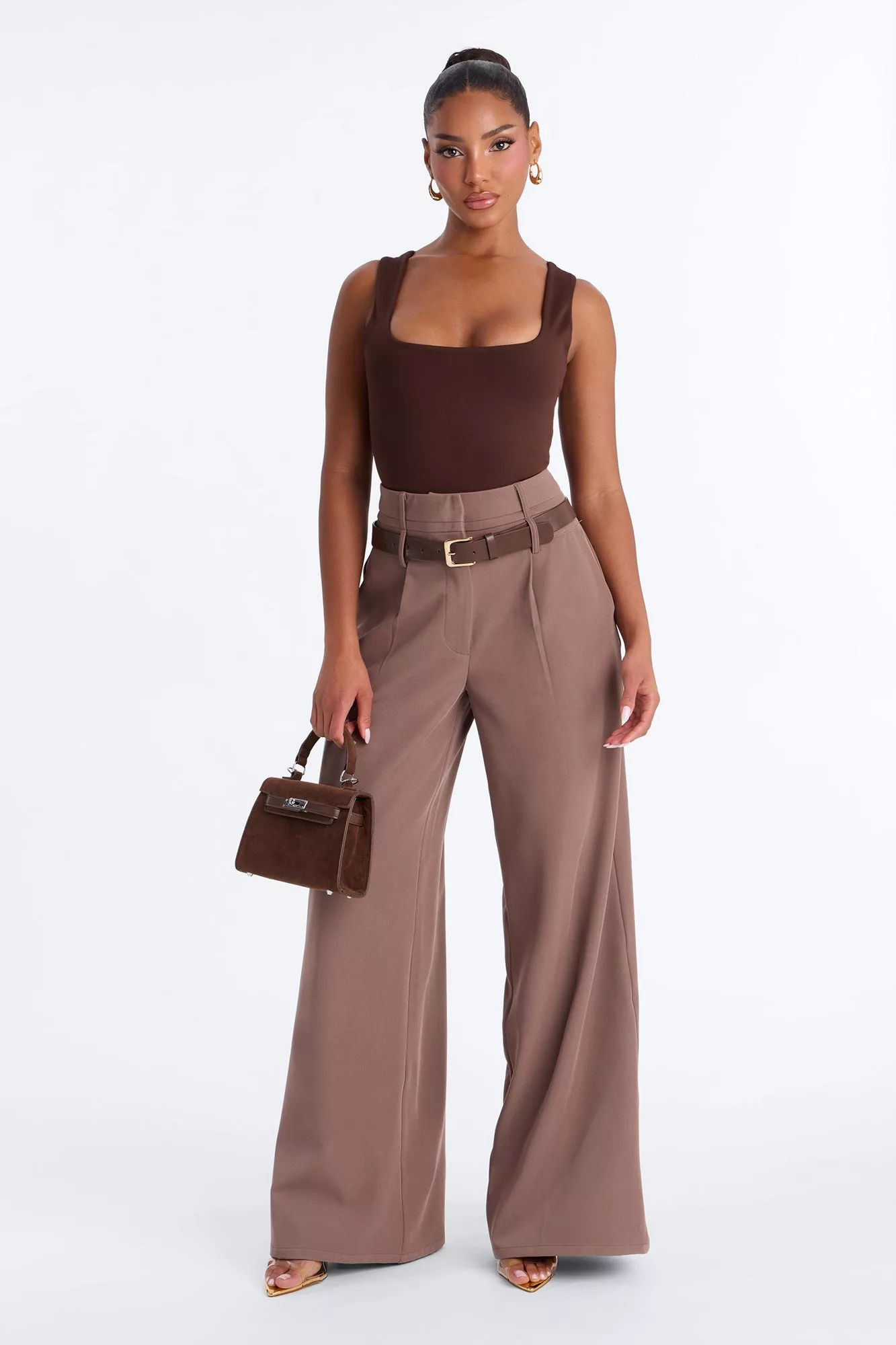 Adriana Smooth Fit Bodysuit - Brown