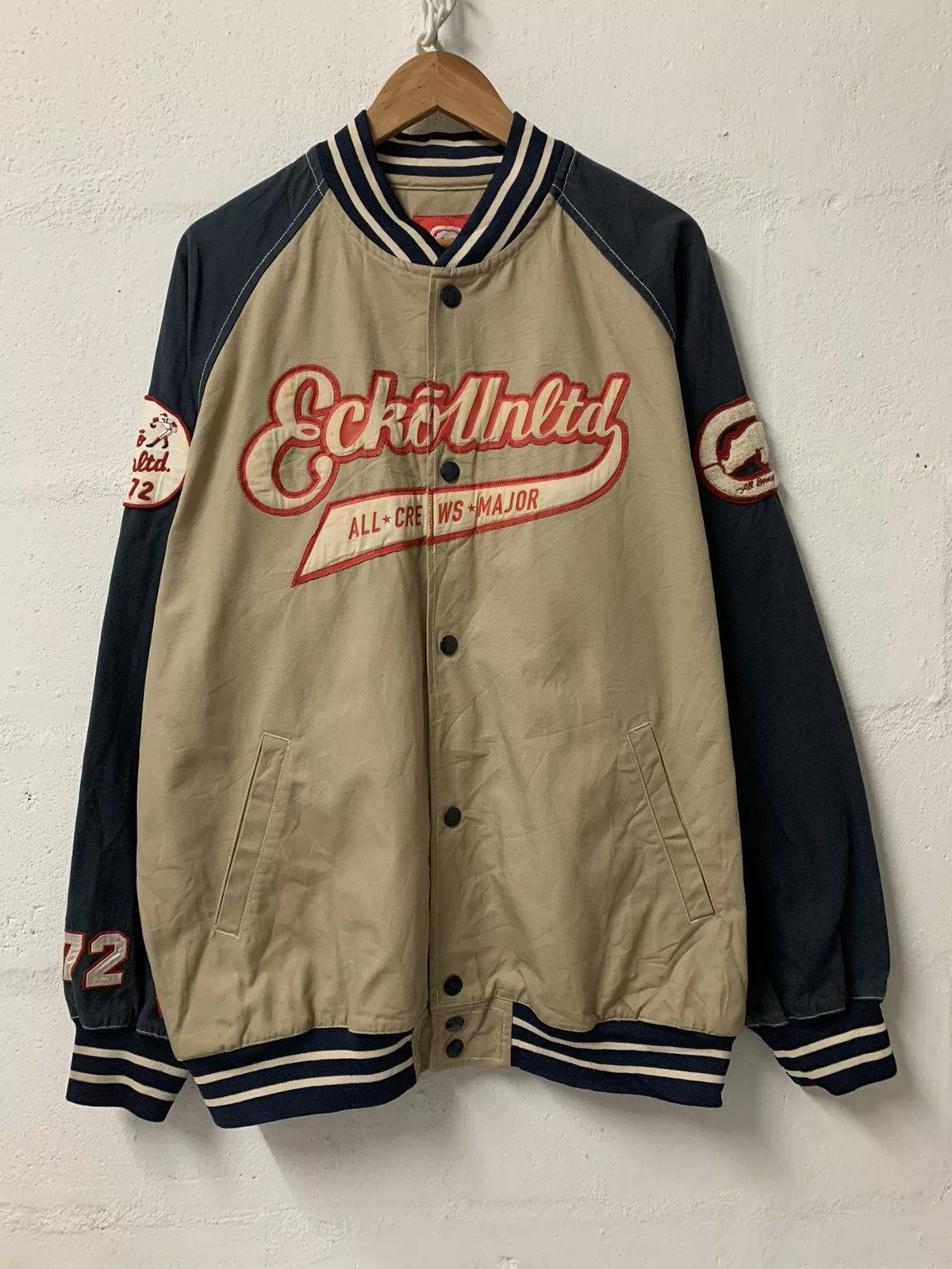 Ecko Unltd. Light Jackets Ecko Unltd. × Vintage Vintage Ecko Unltd Varsity Jacket Brown