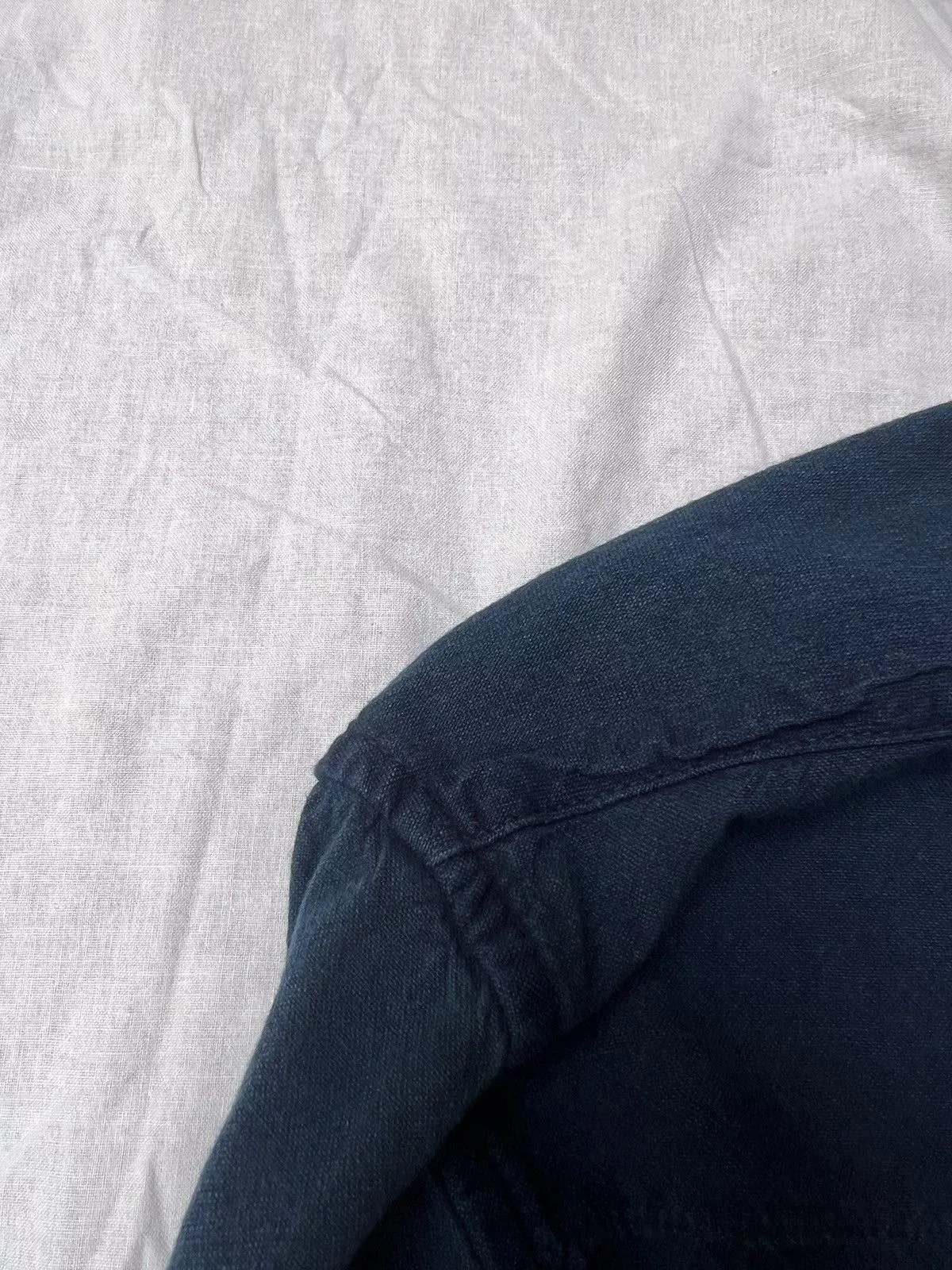 Visvim Cloaks Capes Visvim Denim printed kimono Blue