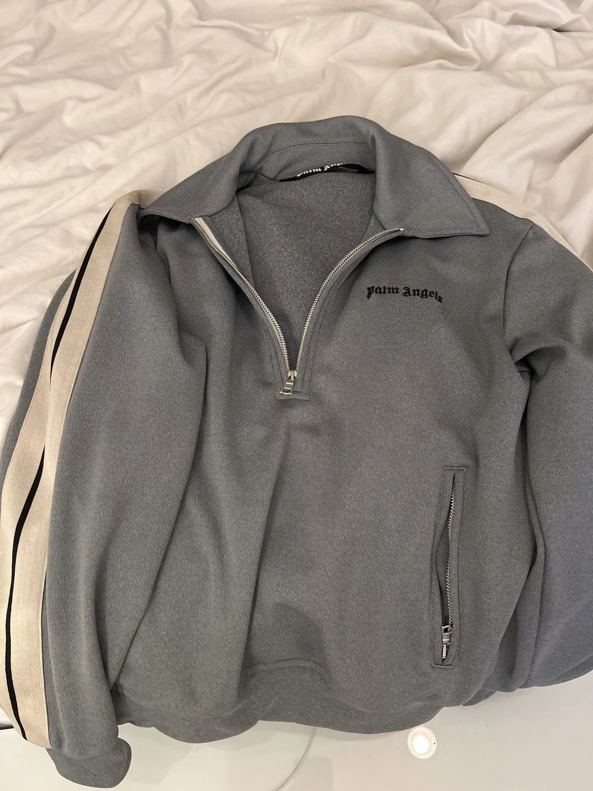 Palm Angels Jackets Palm Angels Palm Angles Track Jacket Gray