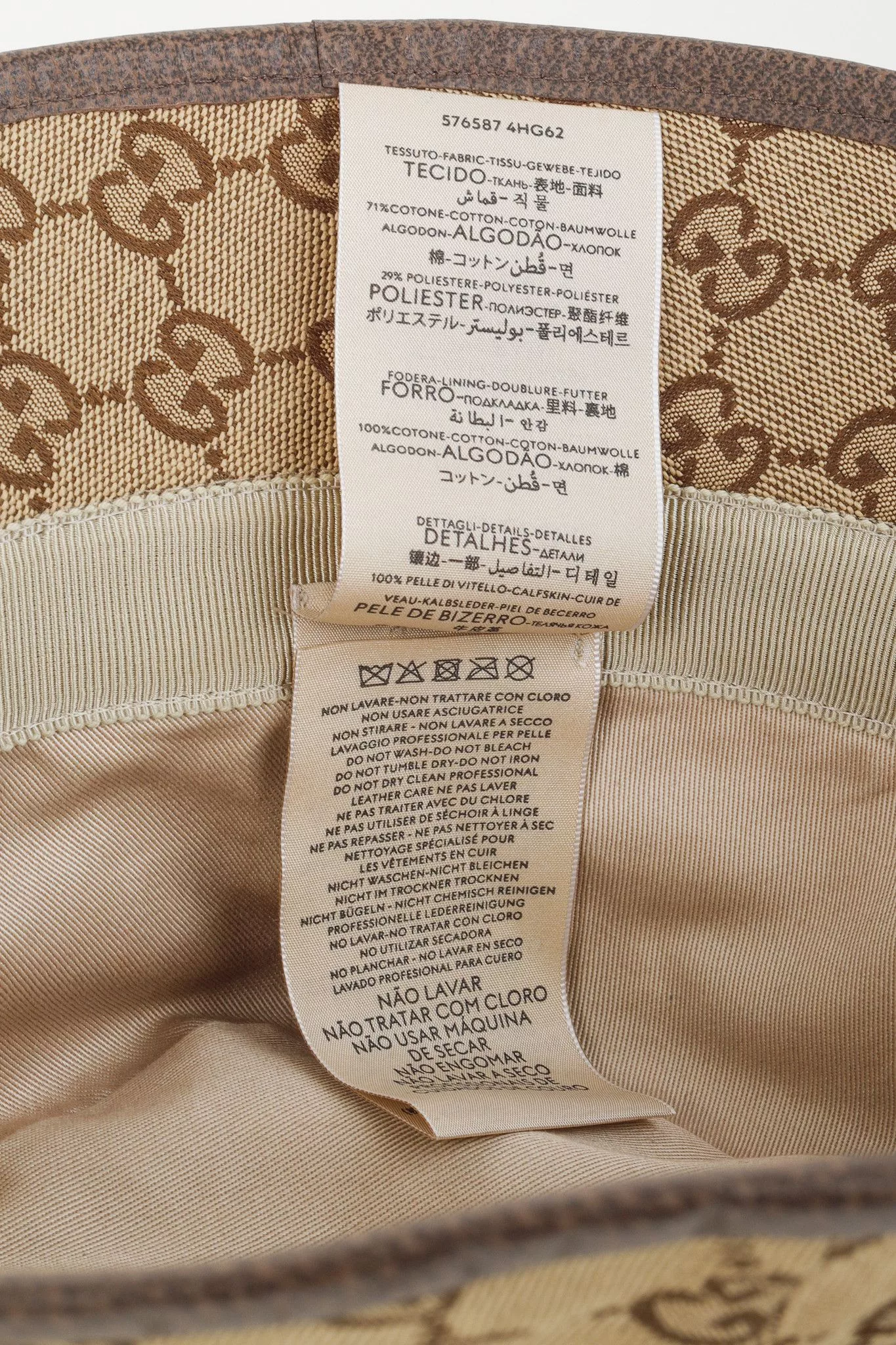 Gucci Hats Gucci GG Monogram Canvas Bucket Hat Multi