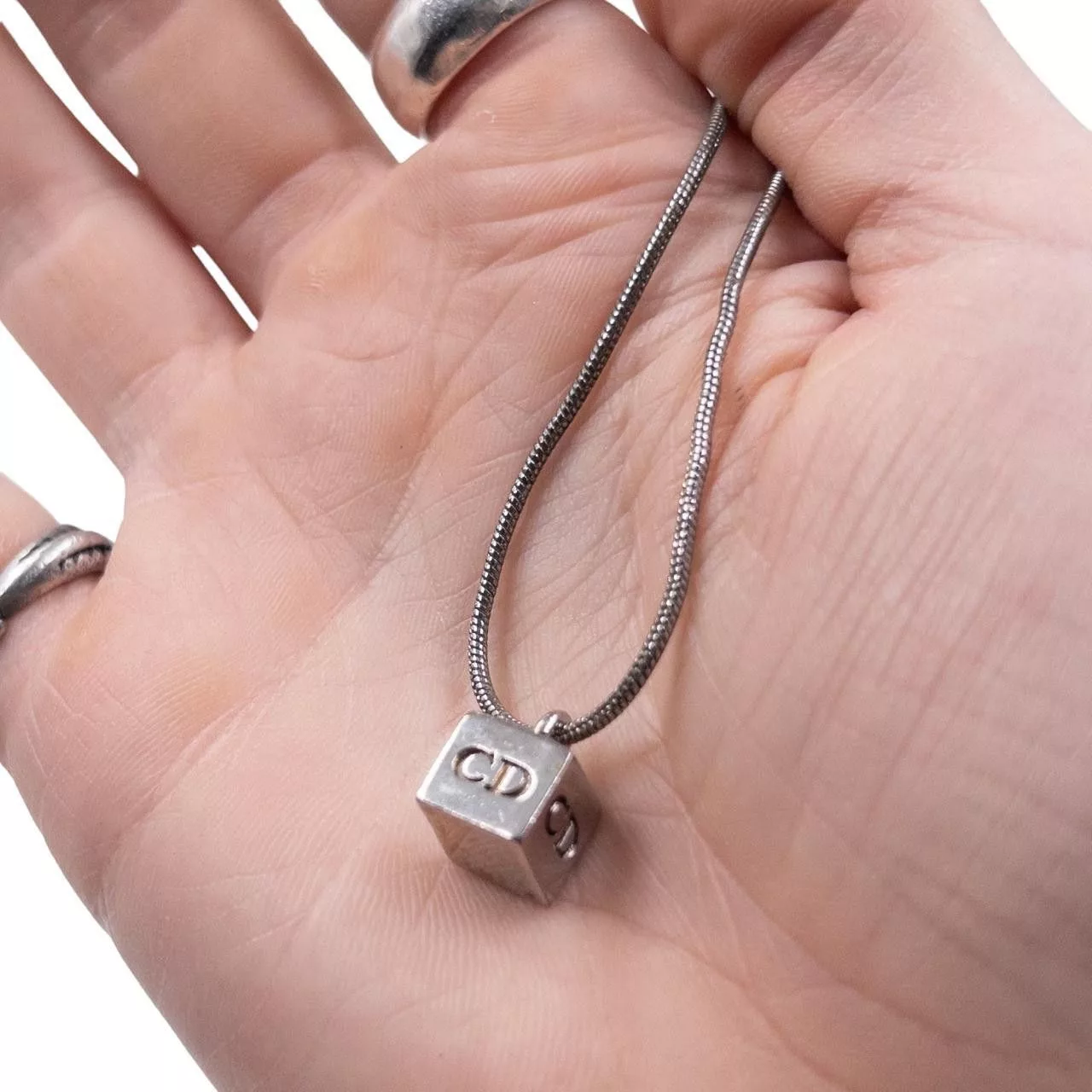 Dior Necklaces Vintage Dior Charm Necklace Silver