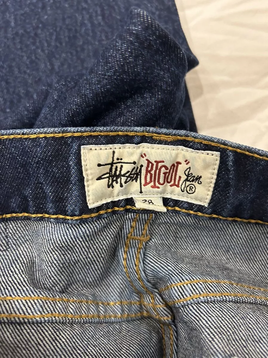 Stussy Denim Stussy Logo Big Ol’ Jeans Blue