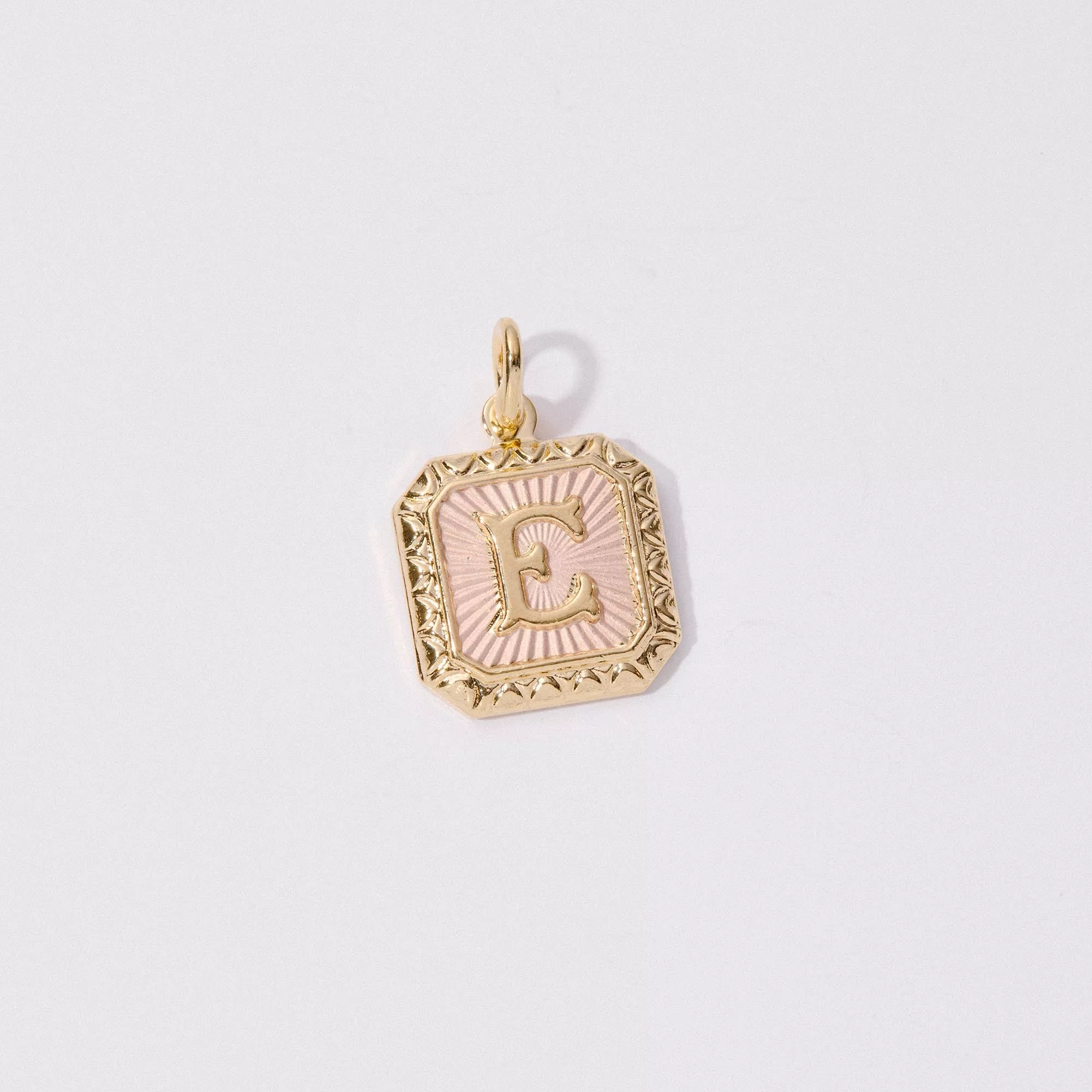 Two Tone Letter Charm