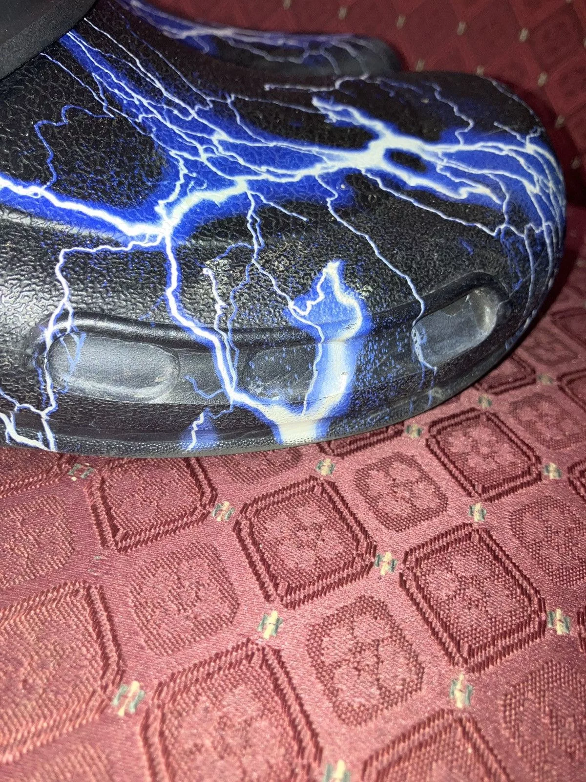 Crocs Slip Ons CROCS LIGHTNING PRINT WITH WIDGETS Black
