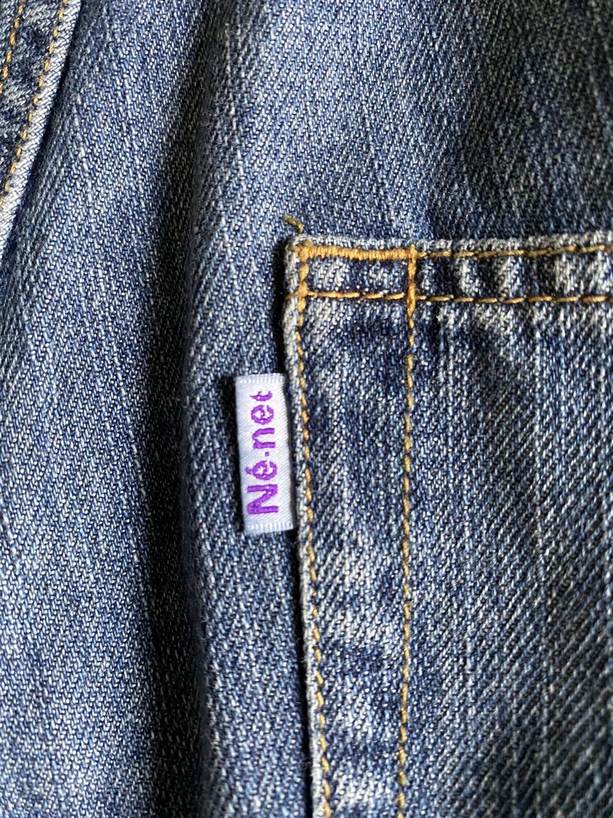 Ne-Net Jeans Ne-Net Nenet Dyed Patch Denim Pant Blue