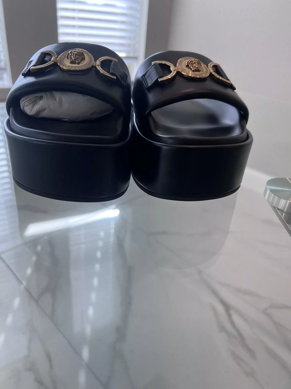 Versace Sandals Versace Medusa '95 platform sandals Black