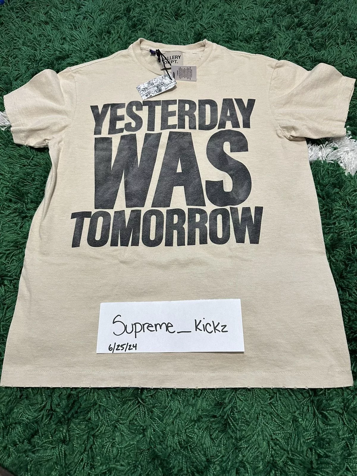 Gallery Dept. Short Sleeve T Shirts Gallery Dept. Gallery Yesterday was tomorrow t shirt Multi