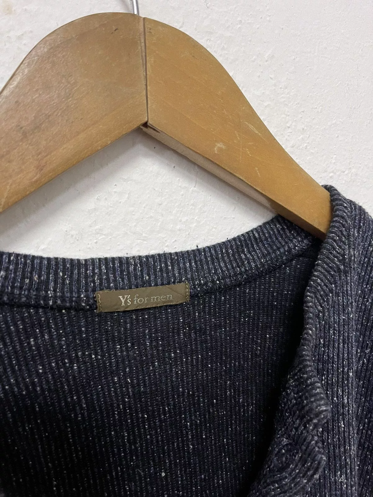 Vintage Shirts Button Ups Vintage × Yohji Yamamoto × Y's for Men Y’s two blend Buttoned long sleeve top Blue