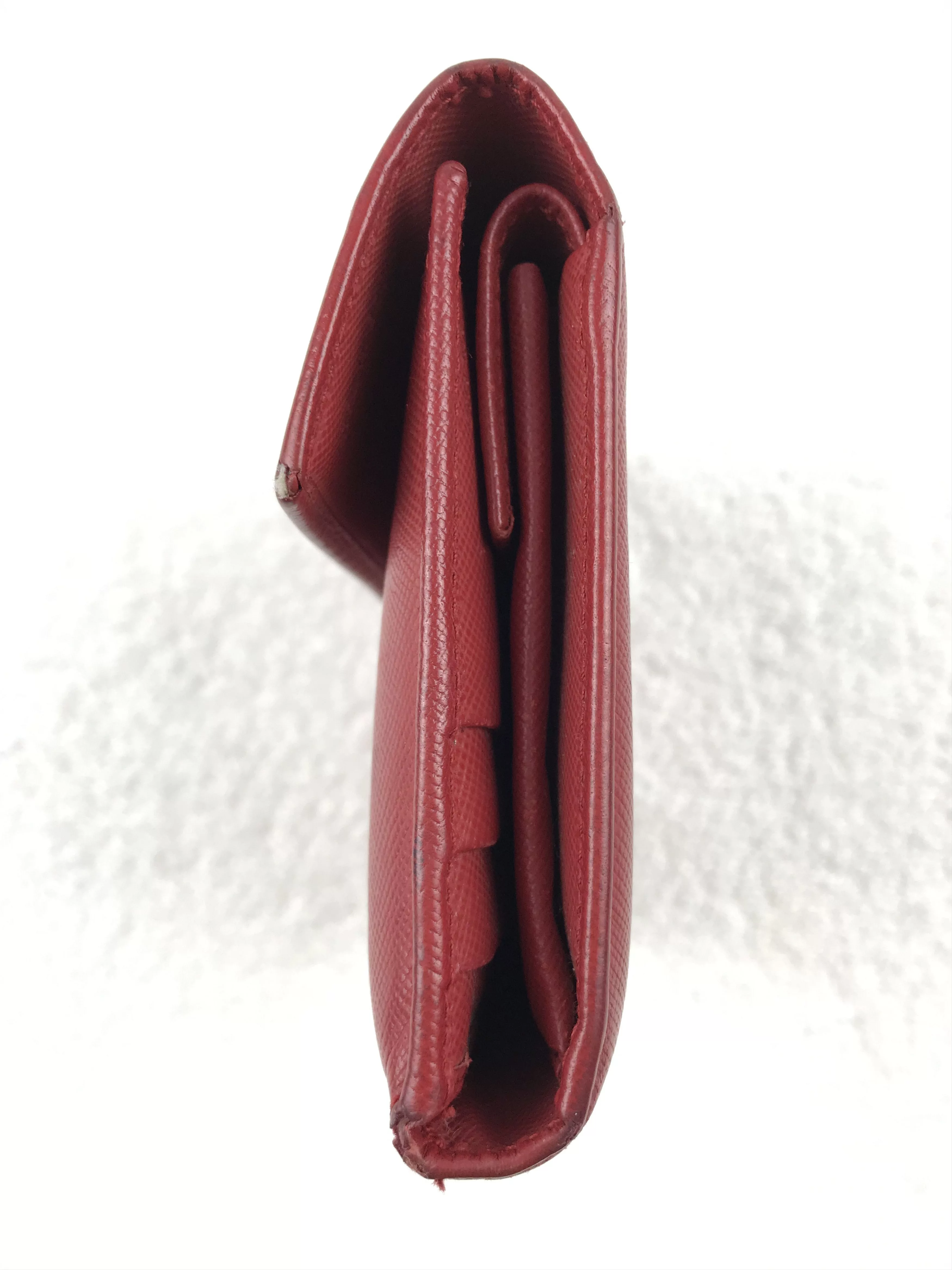 Prada Wallets Prada × Vintage Vintage Prada Red Logo Trifold Wallet Luxury
