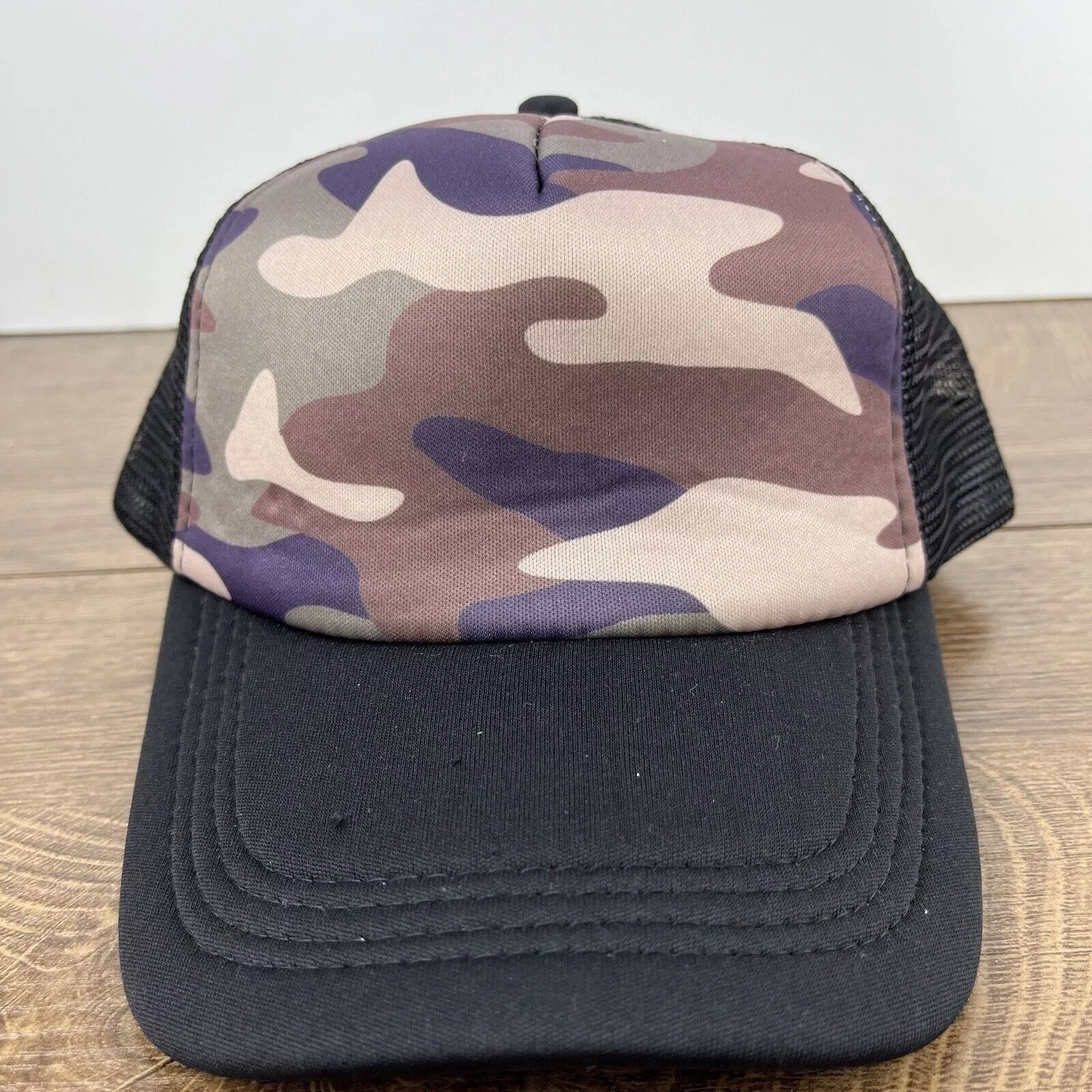 Other Hats Other Camo Hat Brown Black Hat Snapback Adjustable Adult Size Blac