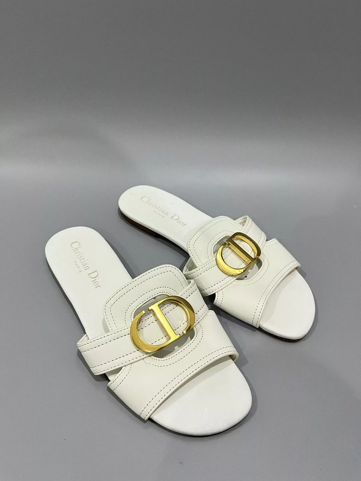 Dior Flats DIOR 30 MONTAIGNE White