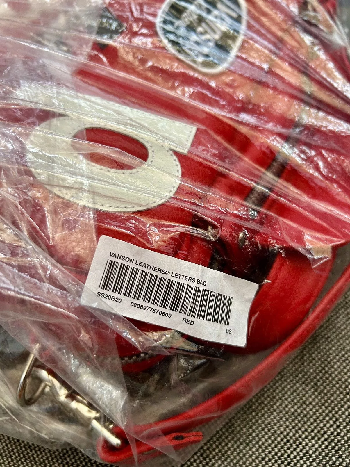Supreme Supreme Supreme × Vanson Leathers Supreme Vanson Leathers Letters Bag Red